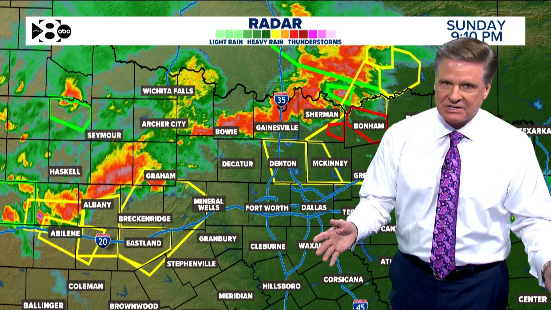 WFAA provides a weather update on June 8, 2025.
