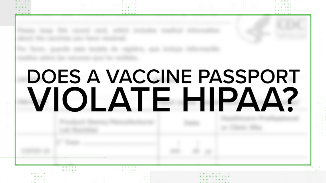 Do vaccine passports violate HIPAA laws? - Verify