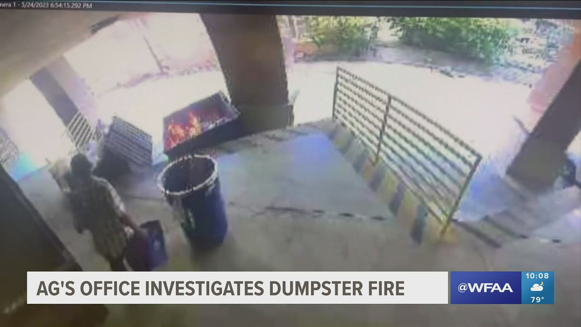 The Texas AG's office says it's working to identify a person of interest in an arson.