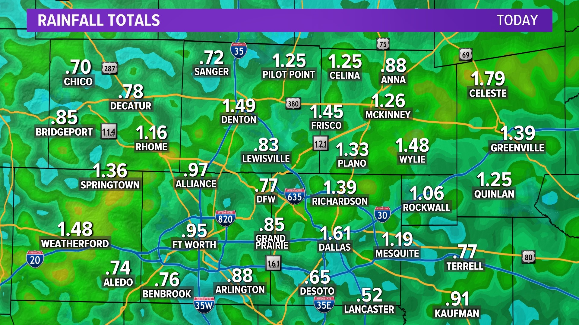 DFW WFAA weather forecast: Weekend rain timeline, storm chances | wfaa.com