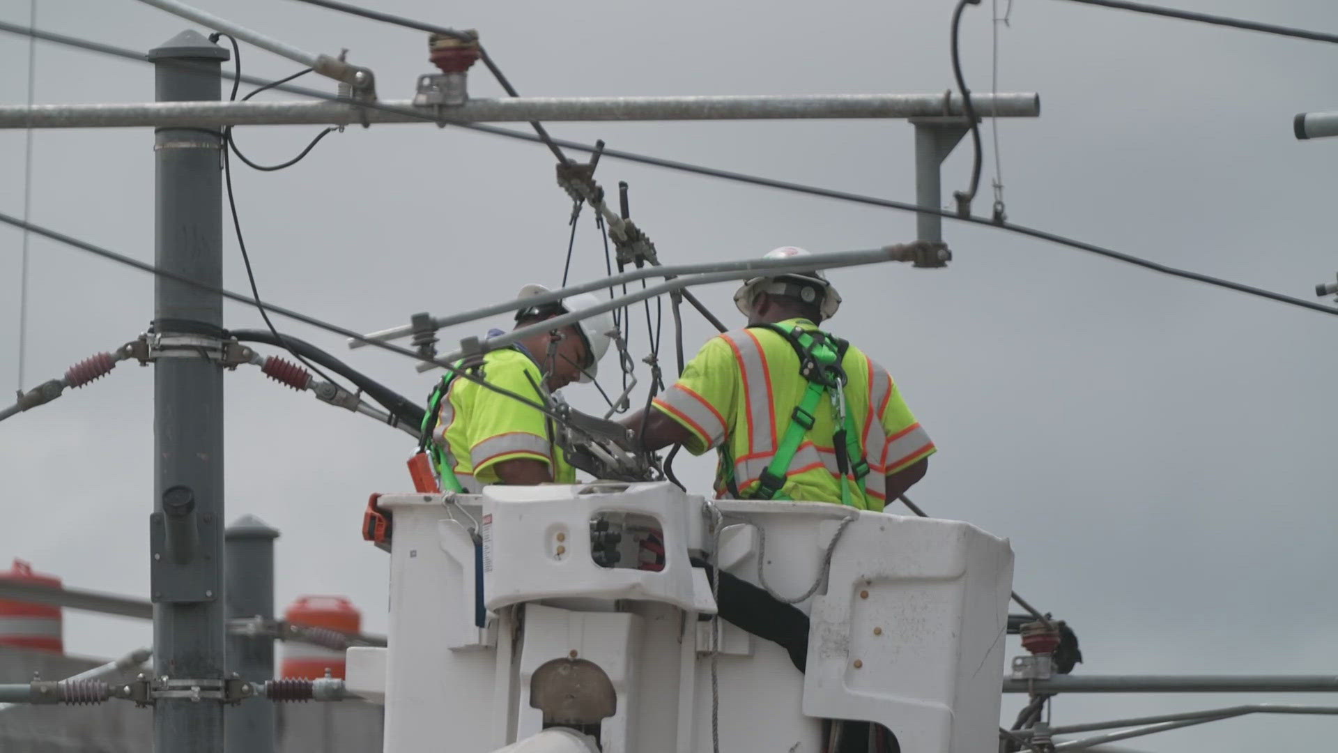 As crews worked on repairs, DART had 21 shuttle buses driving between stations.