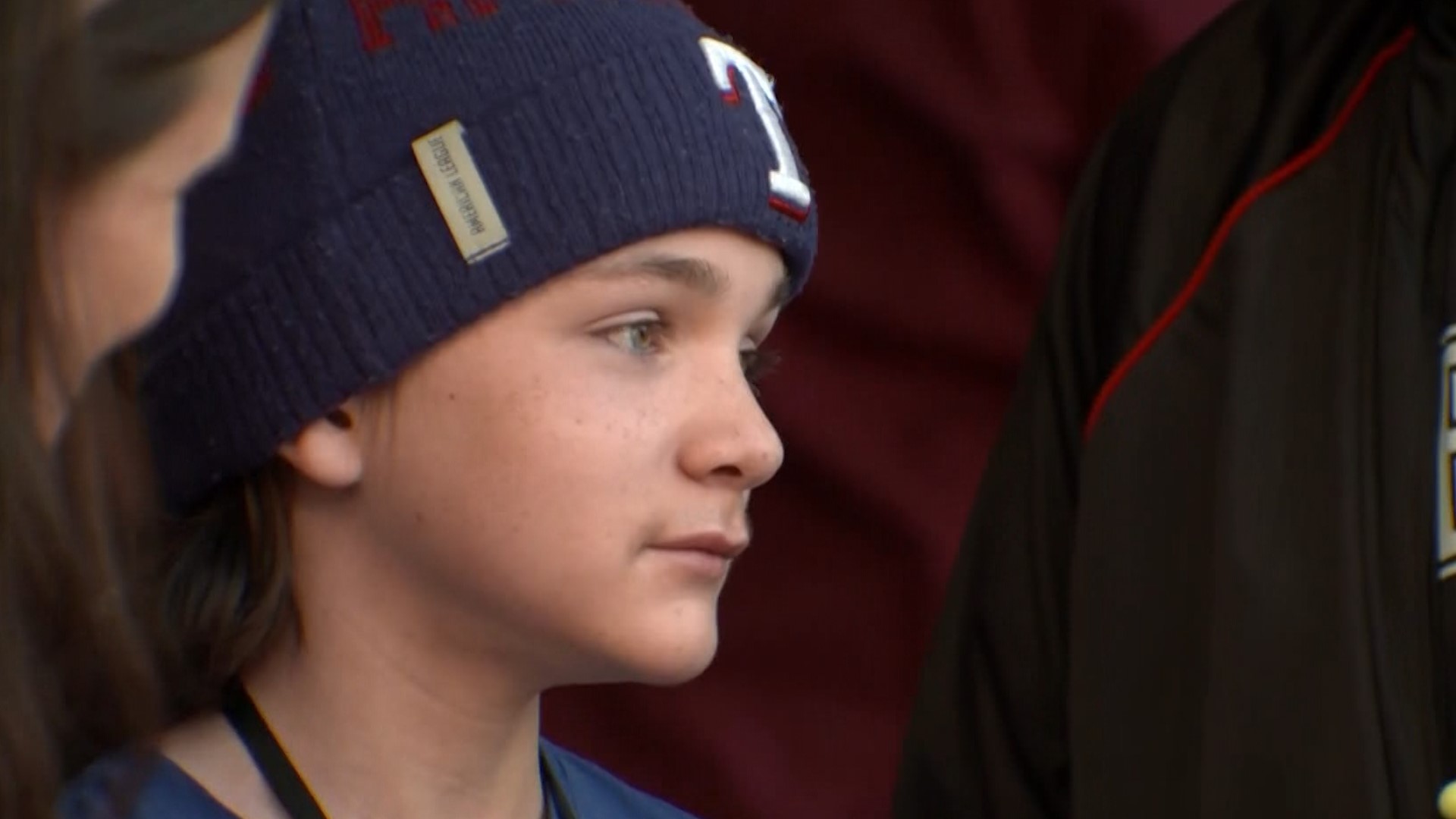 Maddox Carmean is a 13-year-old boy who has gone through two bone marrow transplants. He is throwing out the honorary first pitch Tuesday at the World Series.