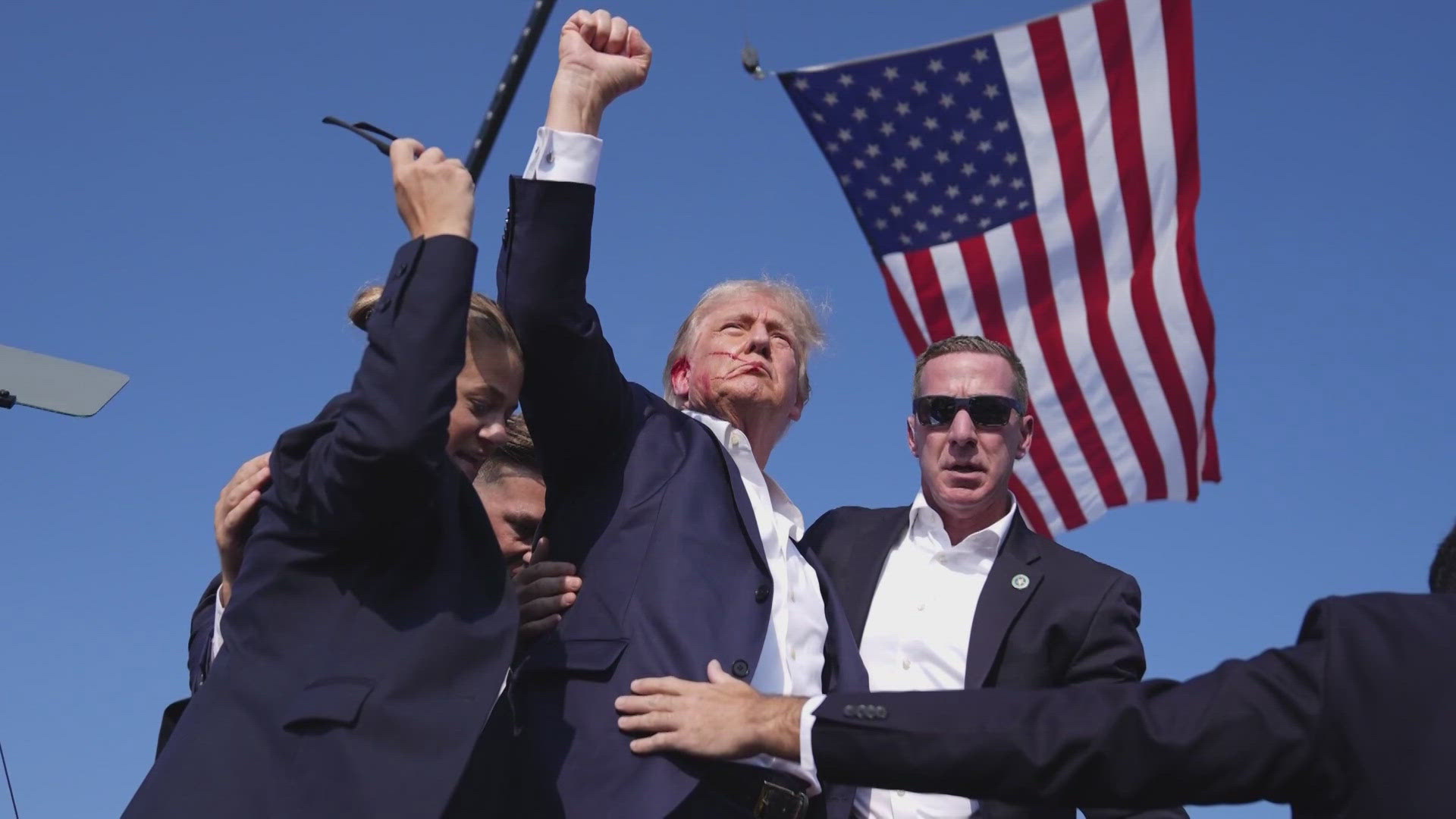 One person was killed at the rally. 