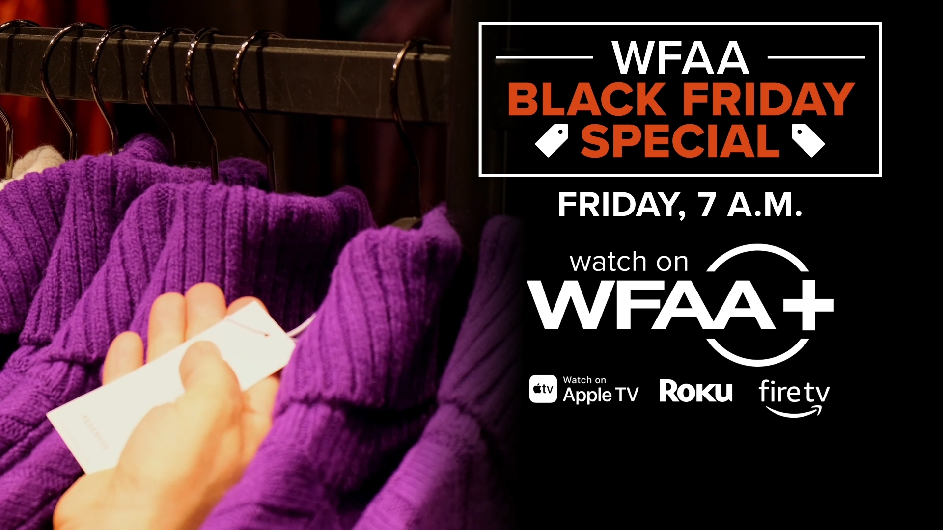 This is one of the many old WFAA stories we will be sharing with you as a part of our Black Friday special that is airing Friday, Nov. 29 on WFAA+