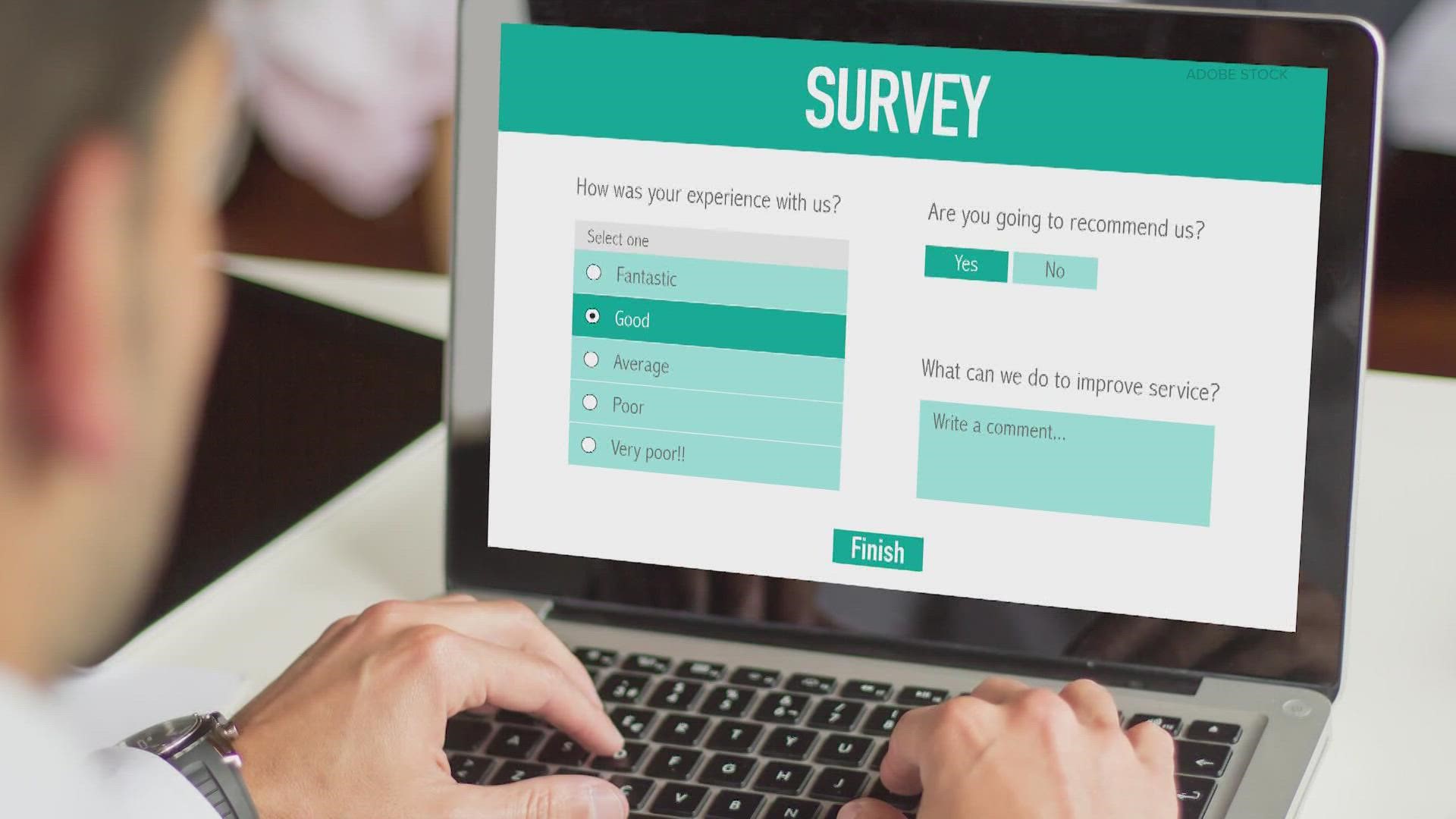 As tempting as those surveys can be, it's important to determine whether or not it's real.