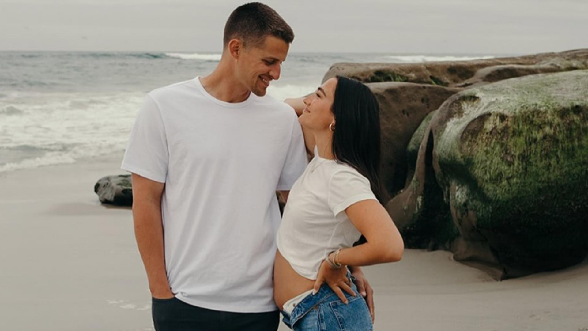 Corey Seager and his wife, Madisyn, announce they are expecting a baby with a charming beachfront photoshoot.