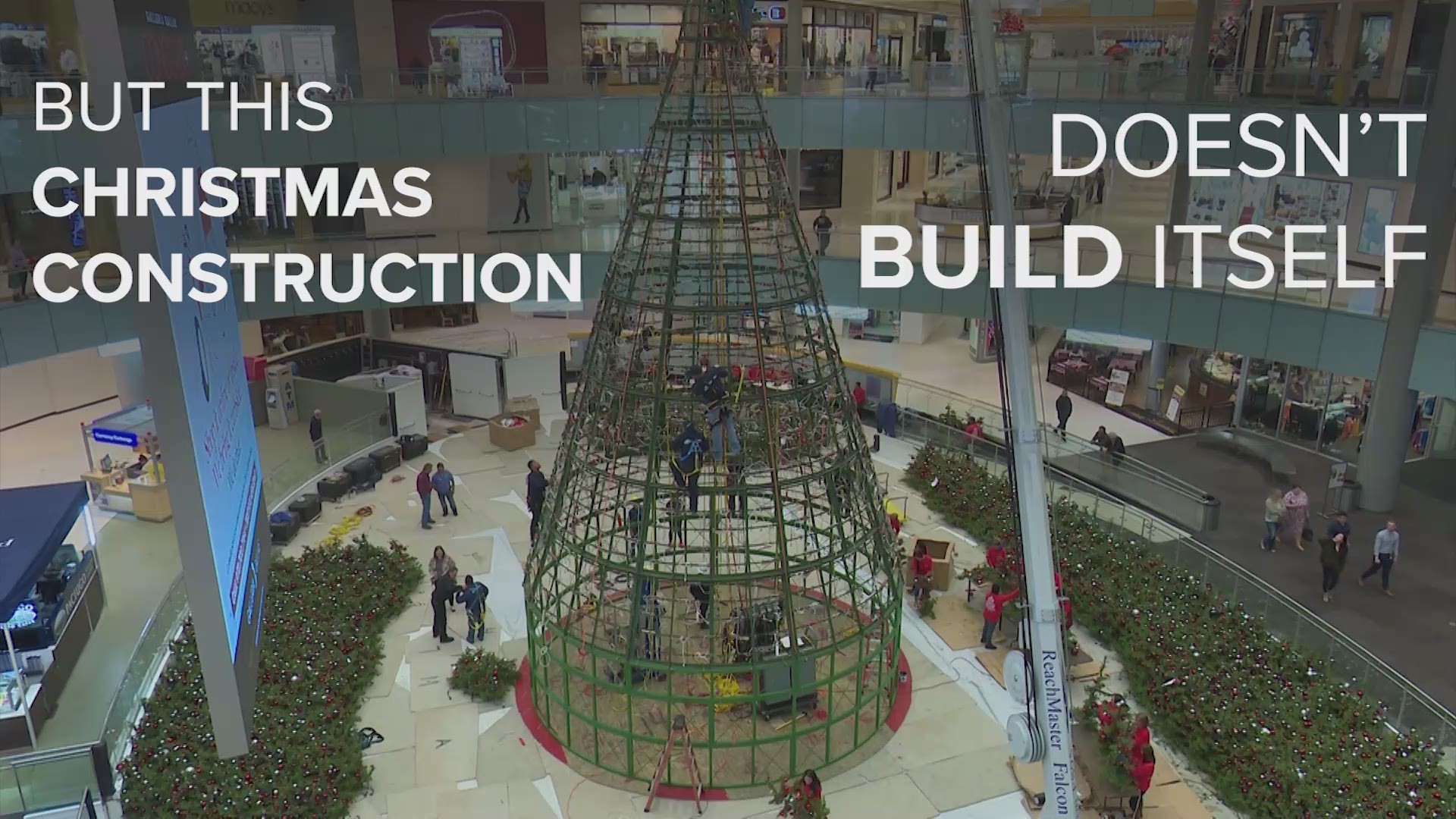 The Galleria Christmas tree is a Dallas icon -- but how is it assembled and put together?