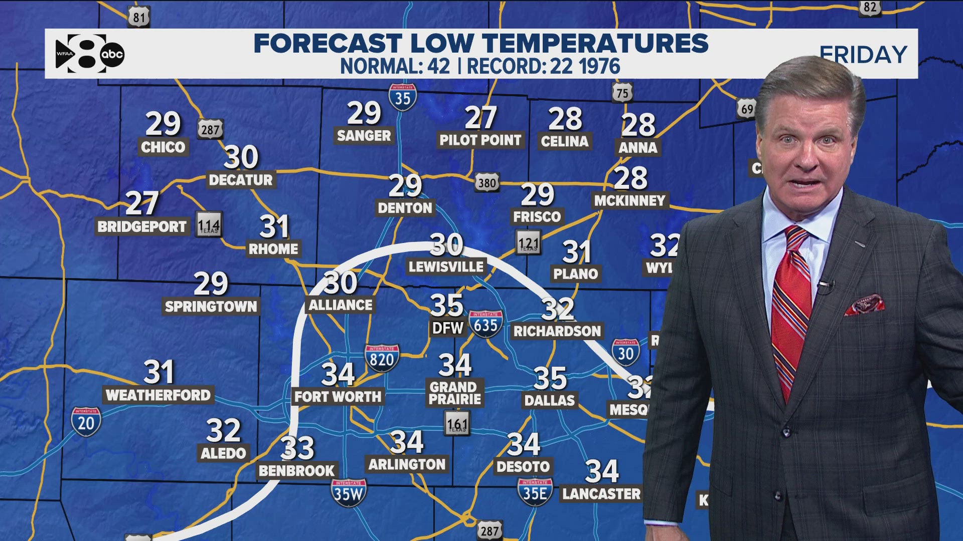 A cold front is rolling into Dallas-Fort Worth ahead of Thanksgiving and it's bringing chilly weather with highs in the 50s!