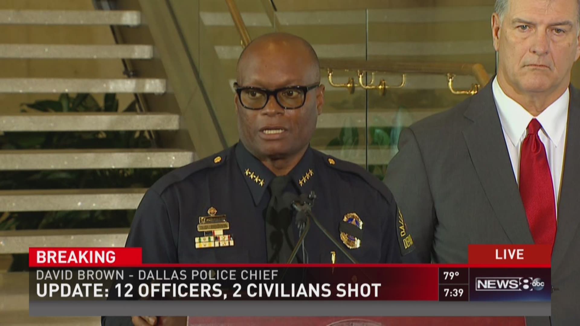 An update from Dallas Mayor Mike Rawlings and Dallas Police Chief David Brown. They say the suspect in the standoff is dead and a criminal investigation is underway.