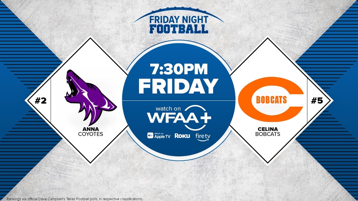 Celina vs Anna Friday Night Football game on WFAA+