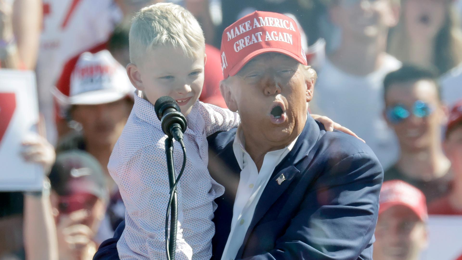 Former President Donald Trump spoke at a campaign event in Wilmington, North Carolina, on September 21, 2024.