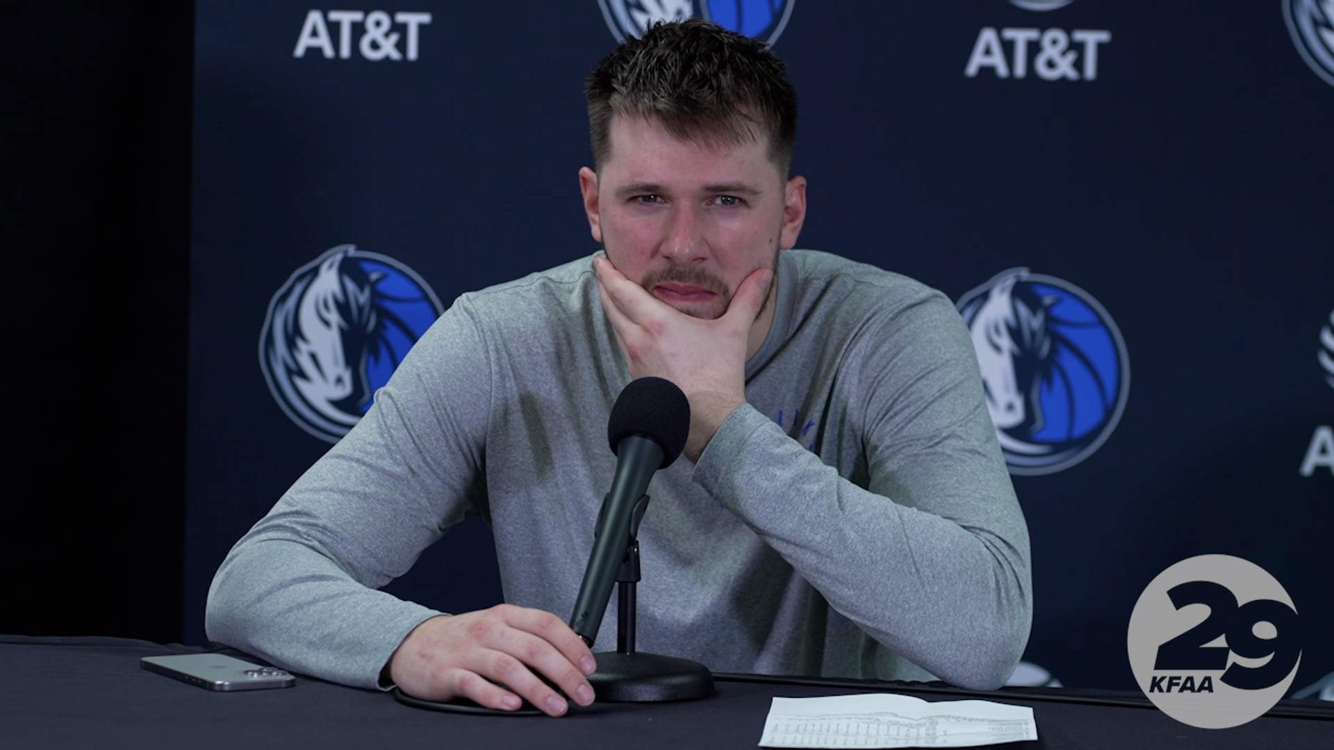 Dallas Mavericks guard Luka Doncic spoke to the media after a 137-131 win over the Portland Trail Blazers on December 1, 2024.