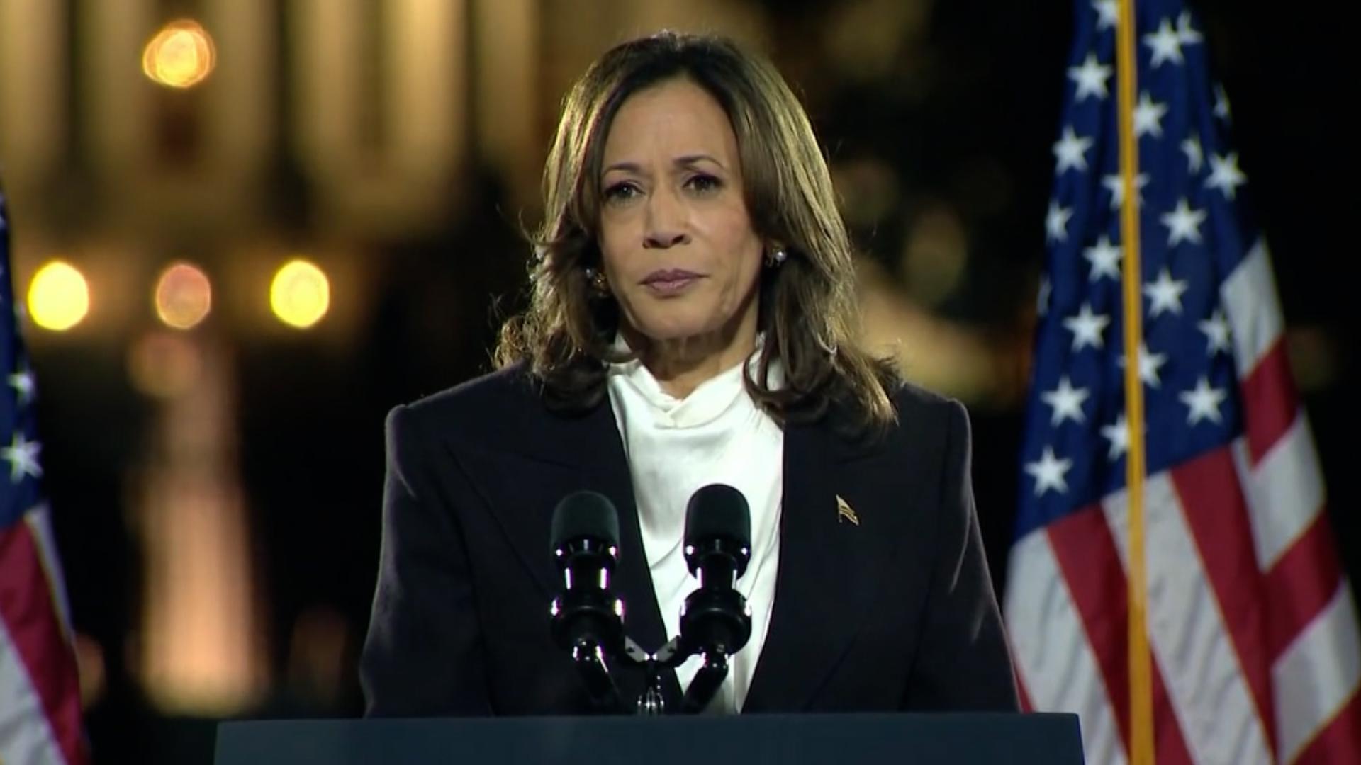 Vice President Kamala Harris delivered her closing speech at the Ellipse in Washington D.C. on October 29, 2024.