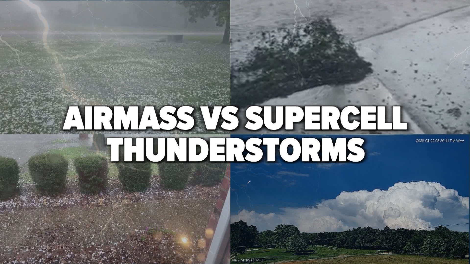 North Texas typically experiences "supercell" thunderstorms in the spring with the summer seeing more "airmass" thunderstorms. How are the different?