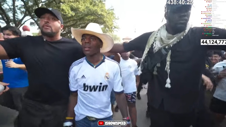 IShowSpeed stops in Dallas during IRL stream tour | wfaa.com
