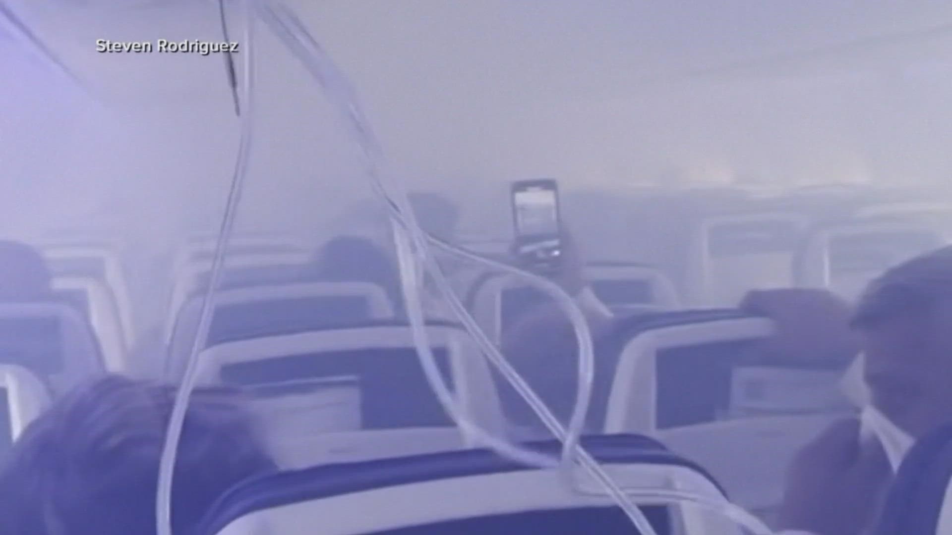 While the airline did not elaborate on the exact issues the "bird strikes" caused, video posted on social media showed smoke filling the cabin with passengers inside