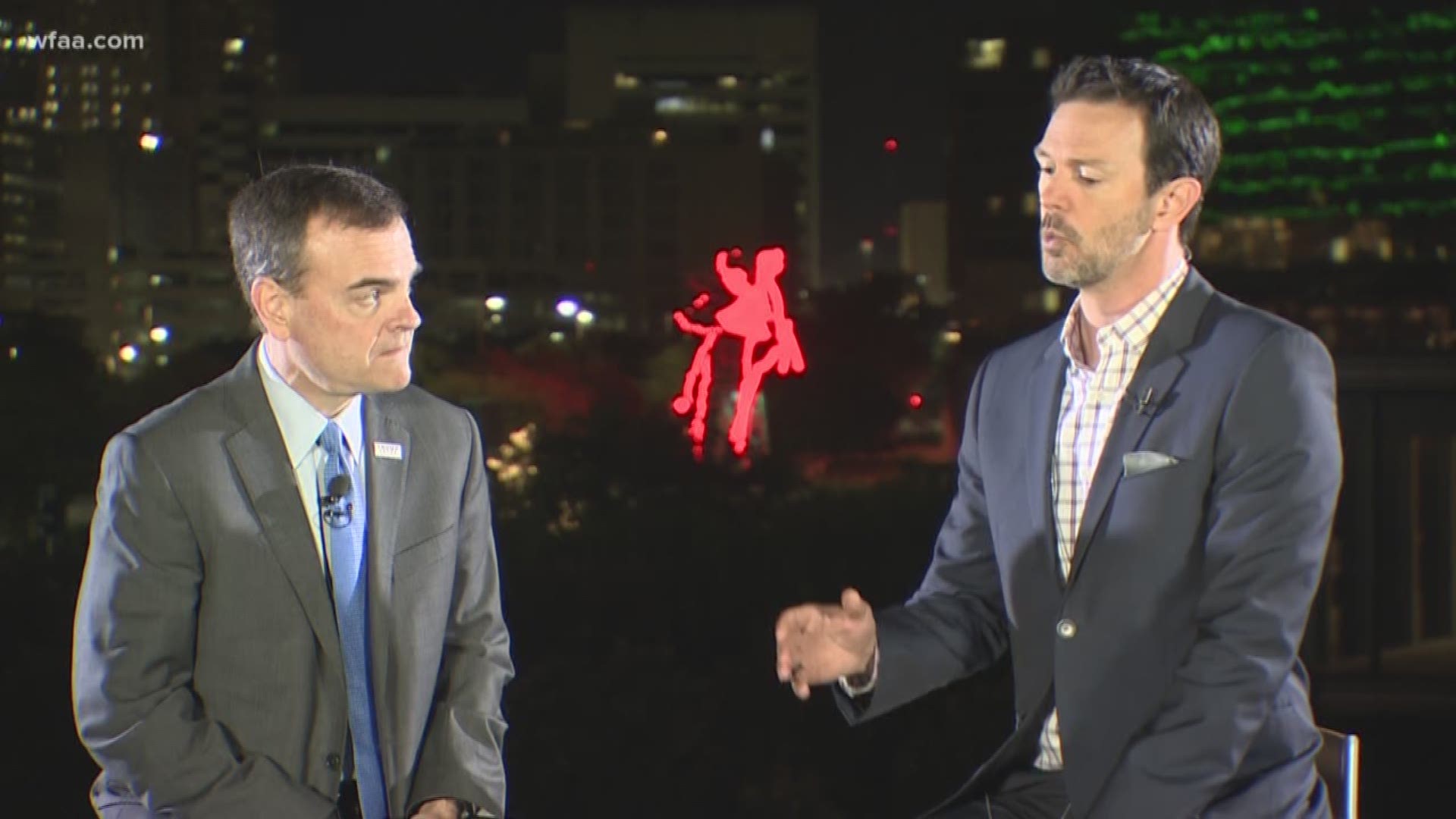 Director of Communications for the Trump Campaign Tim Murtaugh spoke with WFAA anchor Marc Istook Thursday morning ahead of President Donald Trump's rally in Dallas.