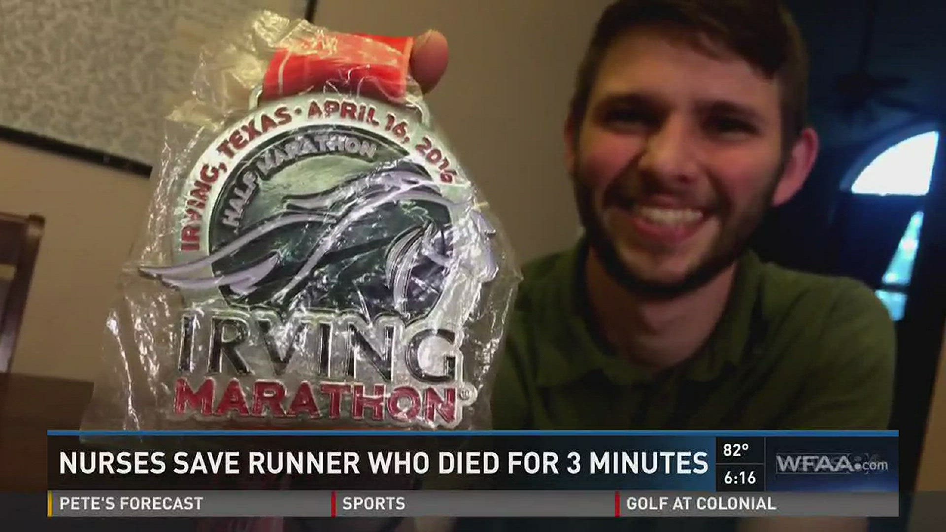 Nurses save runner who died for 3 minutes