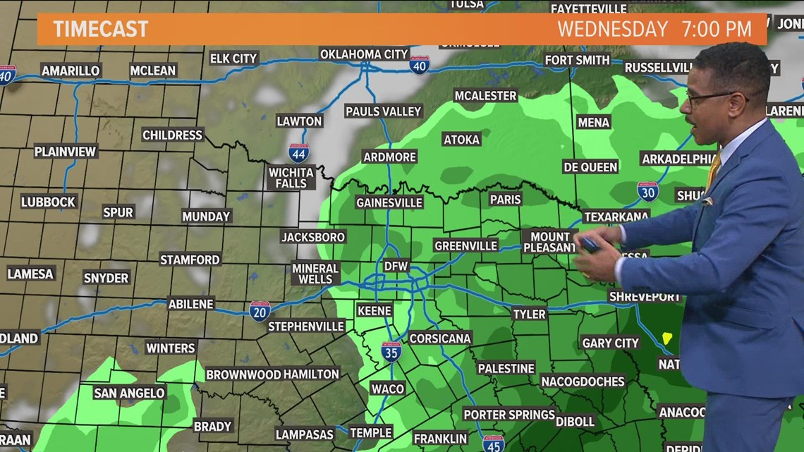 DFW weather: Latest rain timing and chances for the next week | wfaa.com