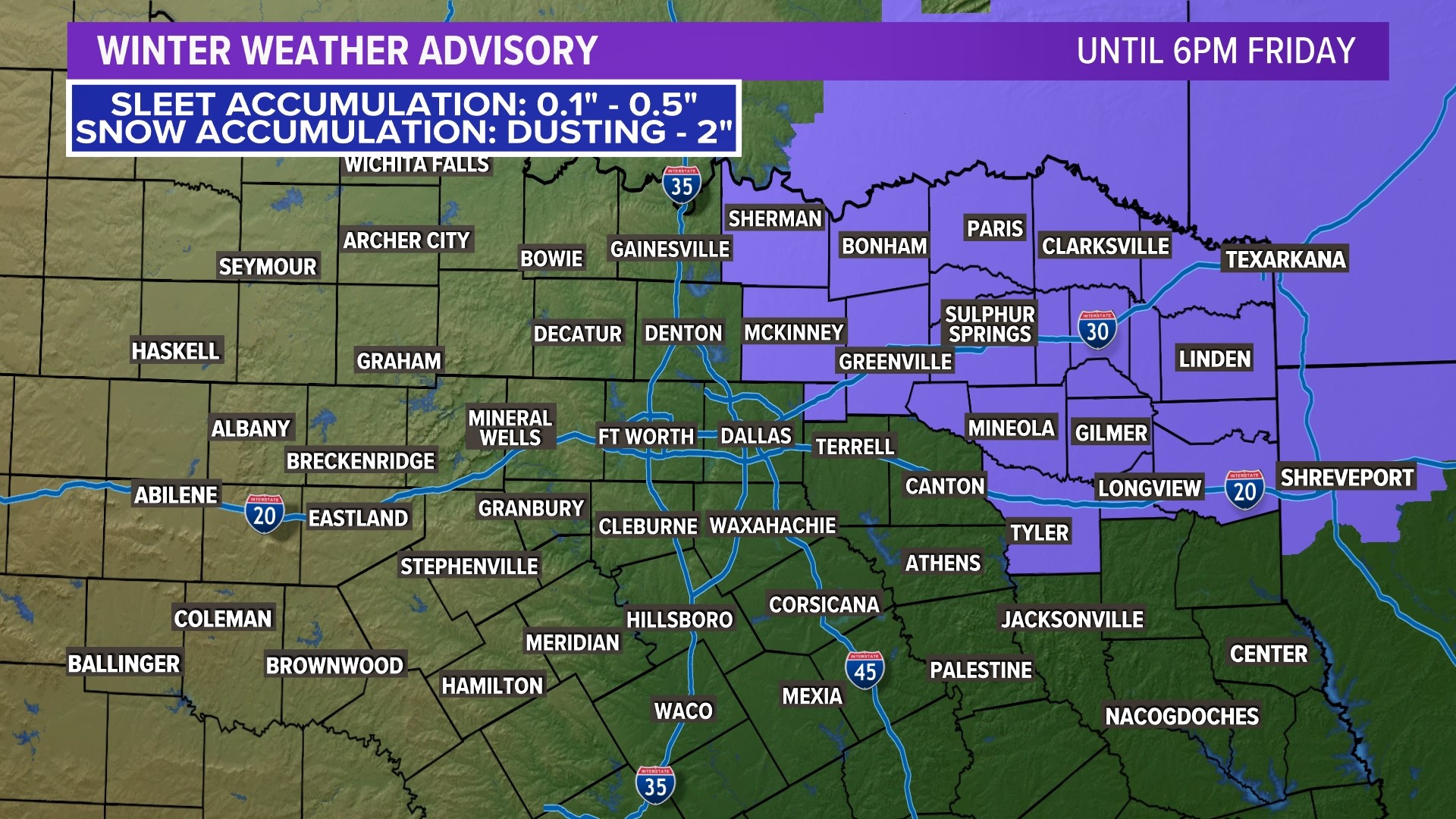 DFW Weather: Latest Update On Wintry Mix, Freeze This Week | Wfaa.com