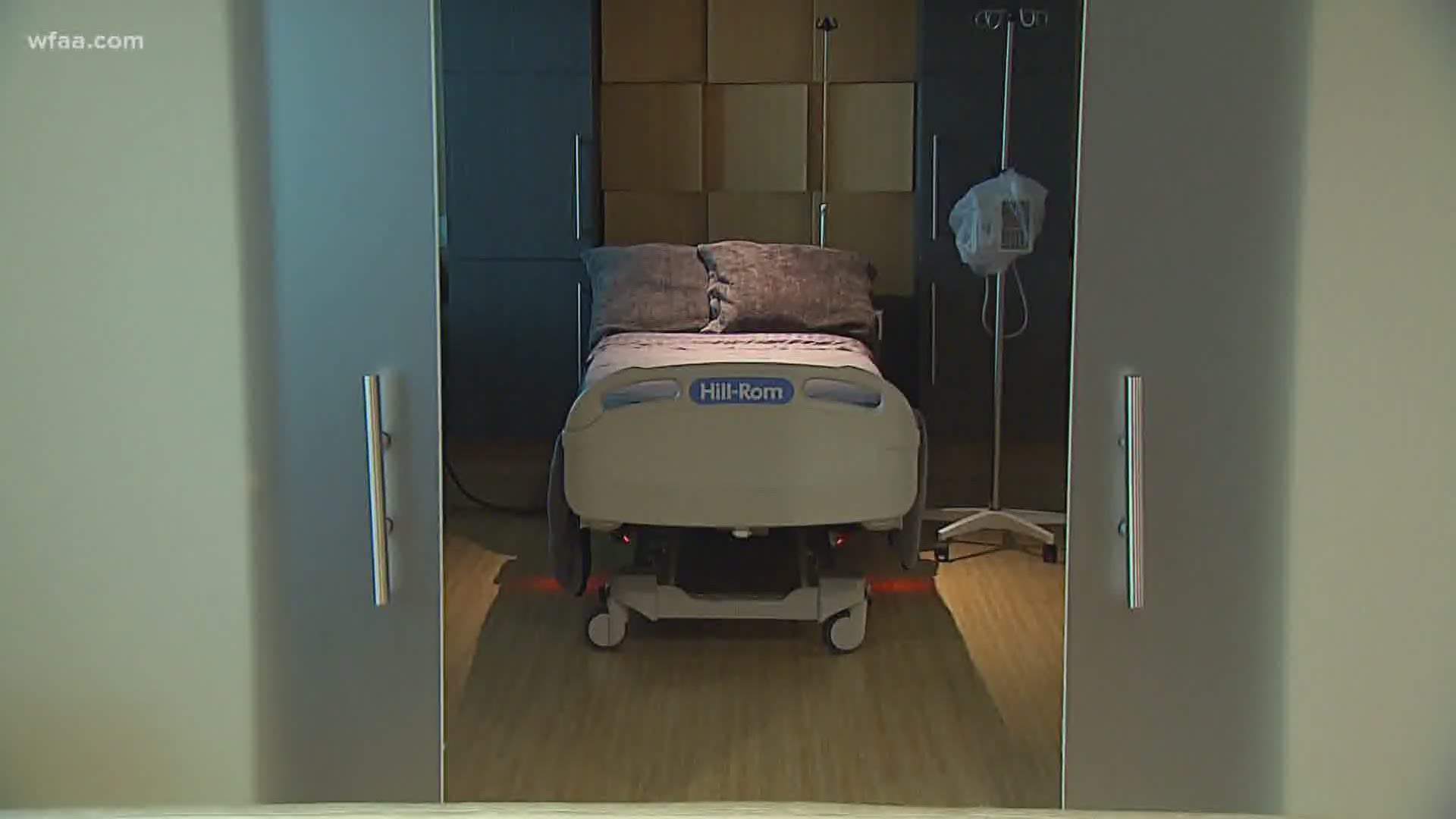 Dr. John Carlo with the Dallas County Medical Society says North Texas hospitals have bed capacity – but statewide hospitalizations topped 10,000.