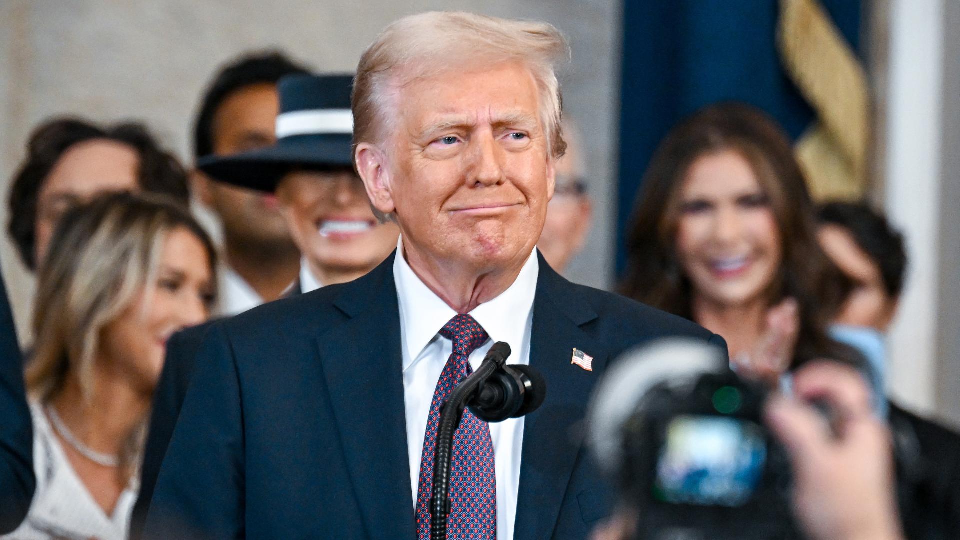 President Donald Trump was sworn into office on January 20, 2025, in Washington D.C.