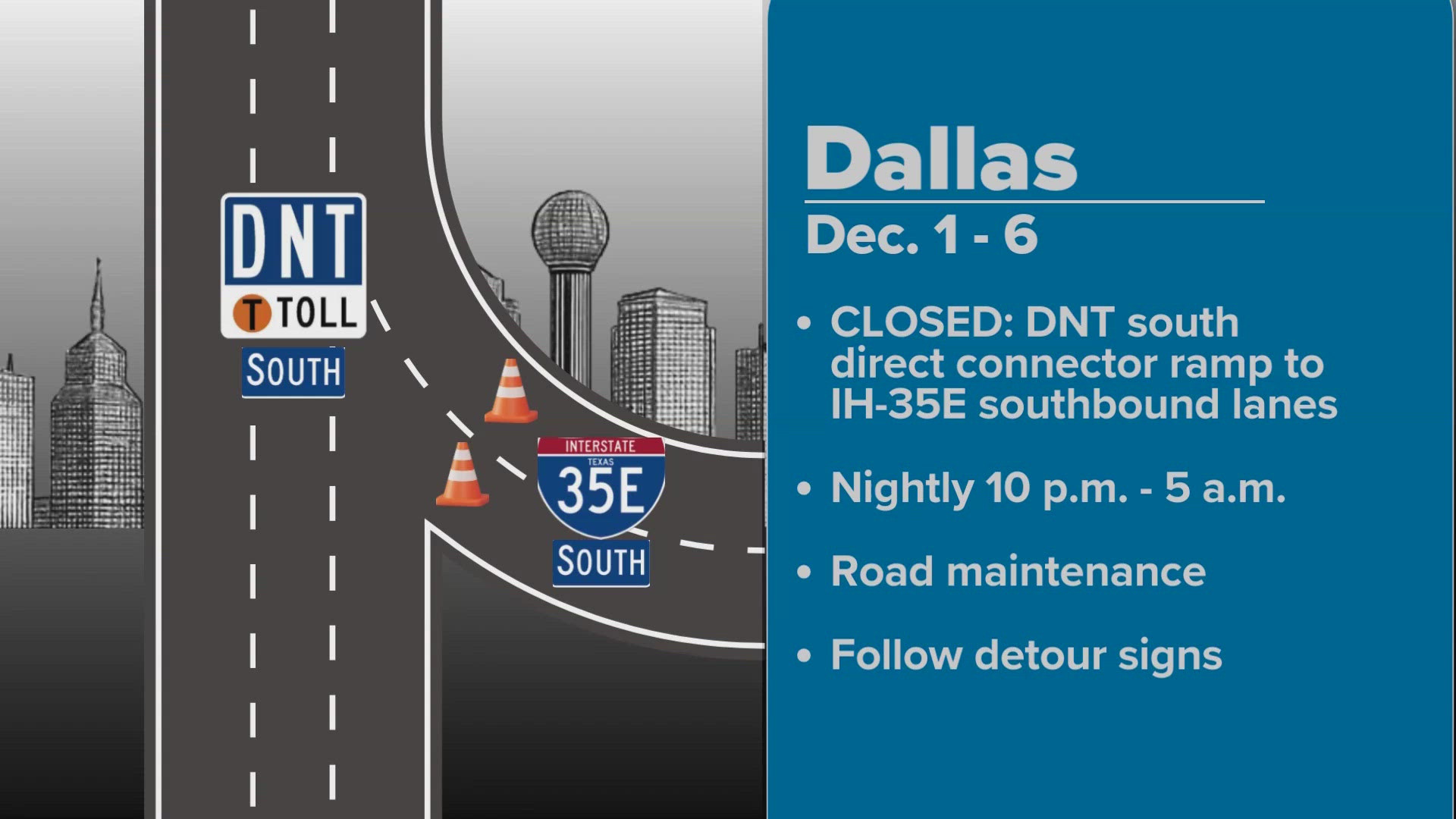 A major Dallas North Tollway ramp closure is happening soon - for a ...