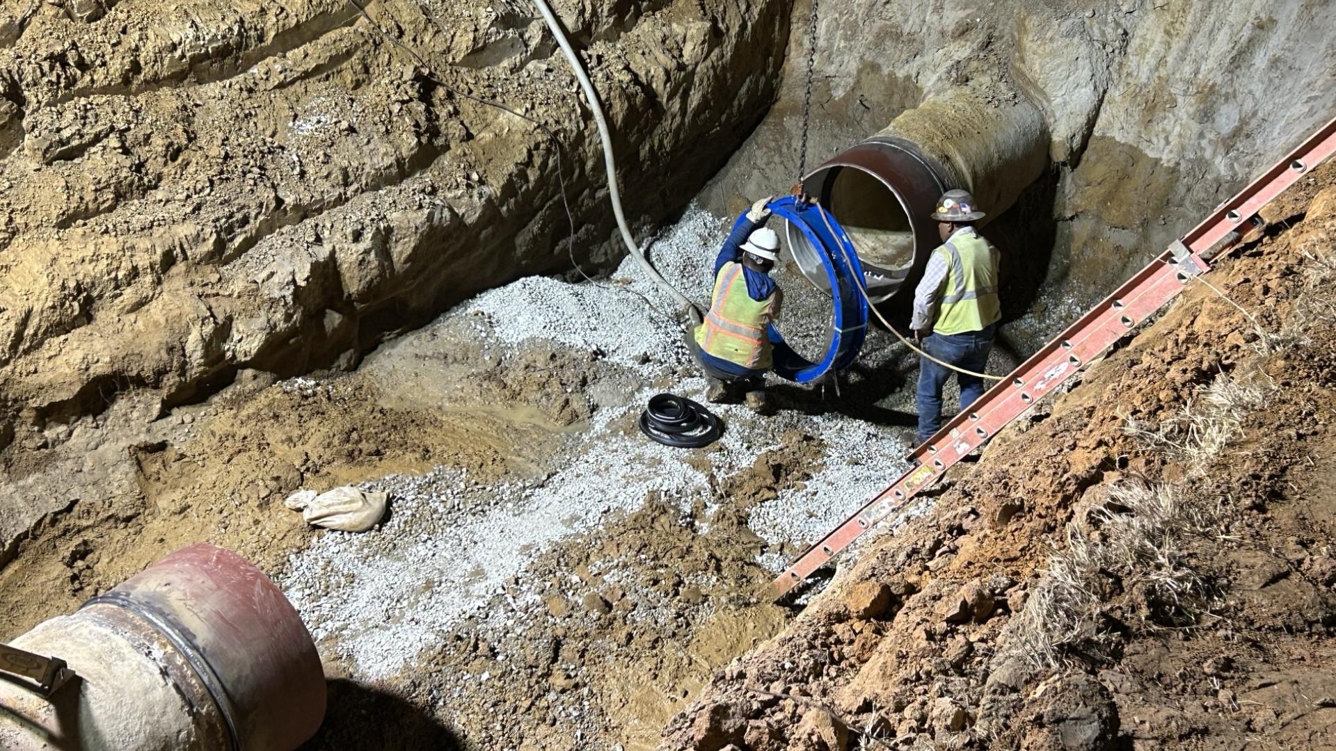Fort Worth, Texas water main break floods street | wfaa.com