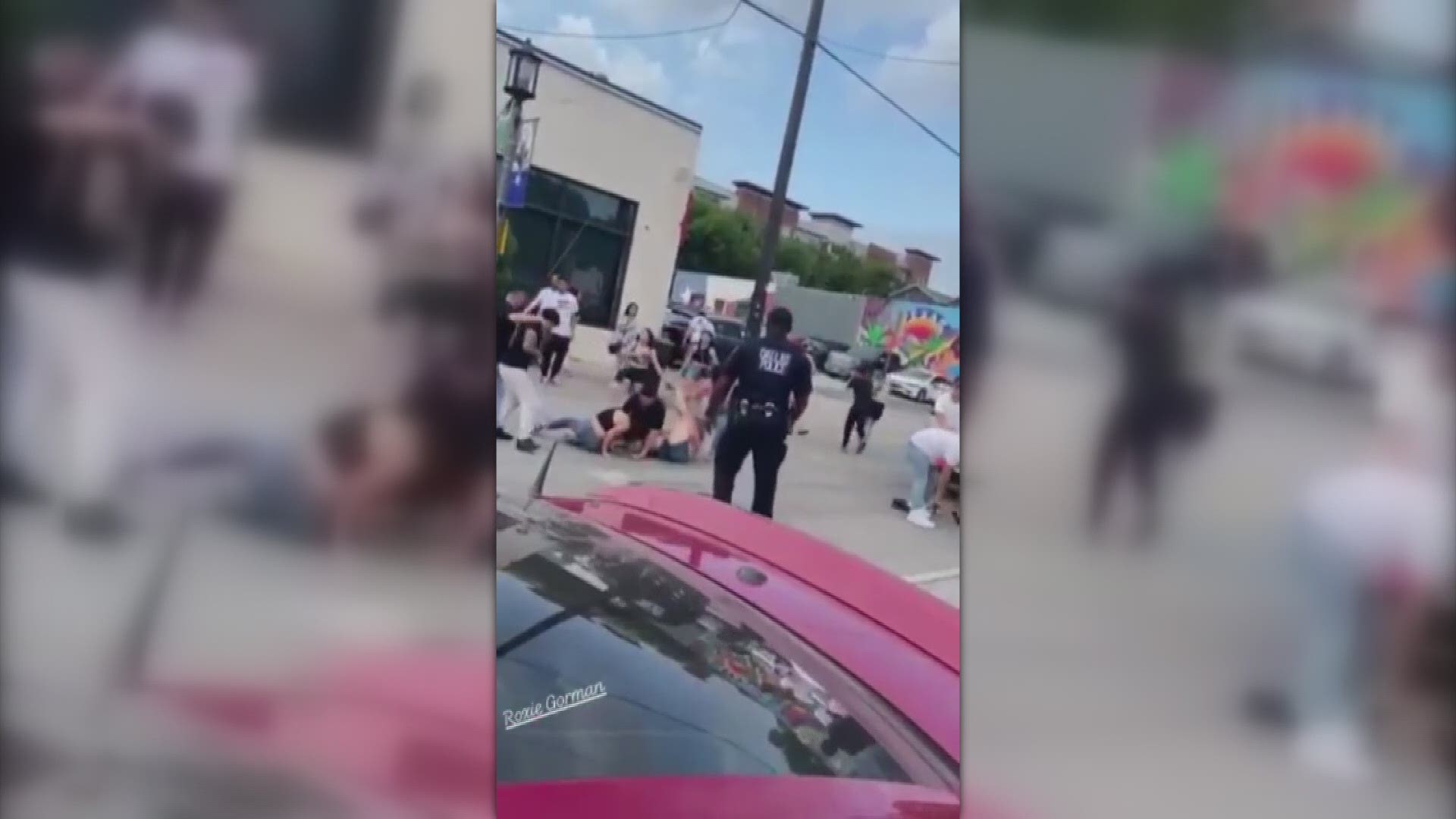 Warning: Graphic content. A Dallas cop was placed on administrative leave after this video, which shows the officer punching a man several times, circulated online.