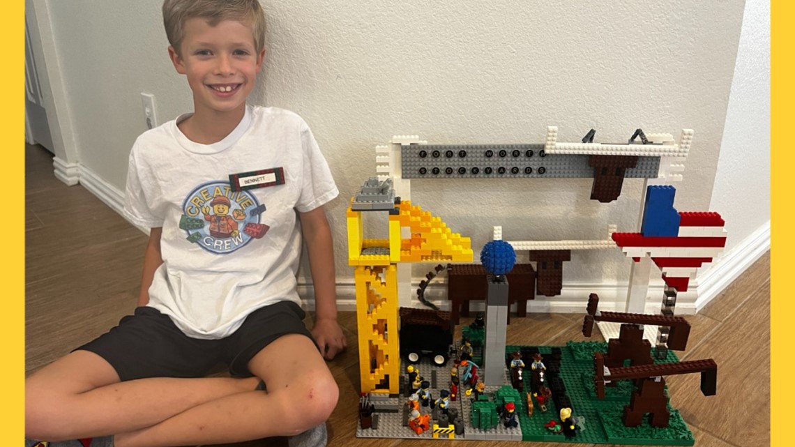 Texas boy enters into LEGO building competition | wfaa.com