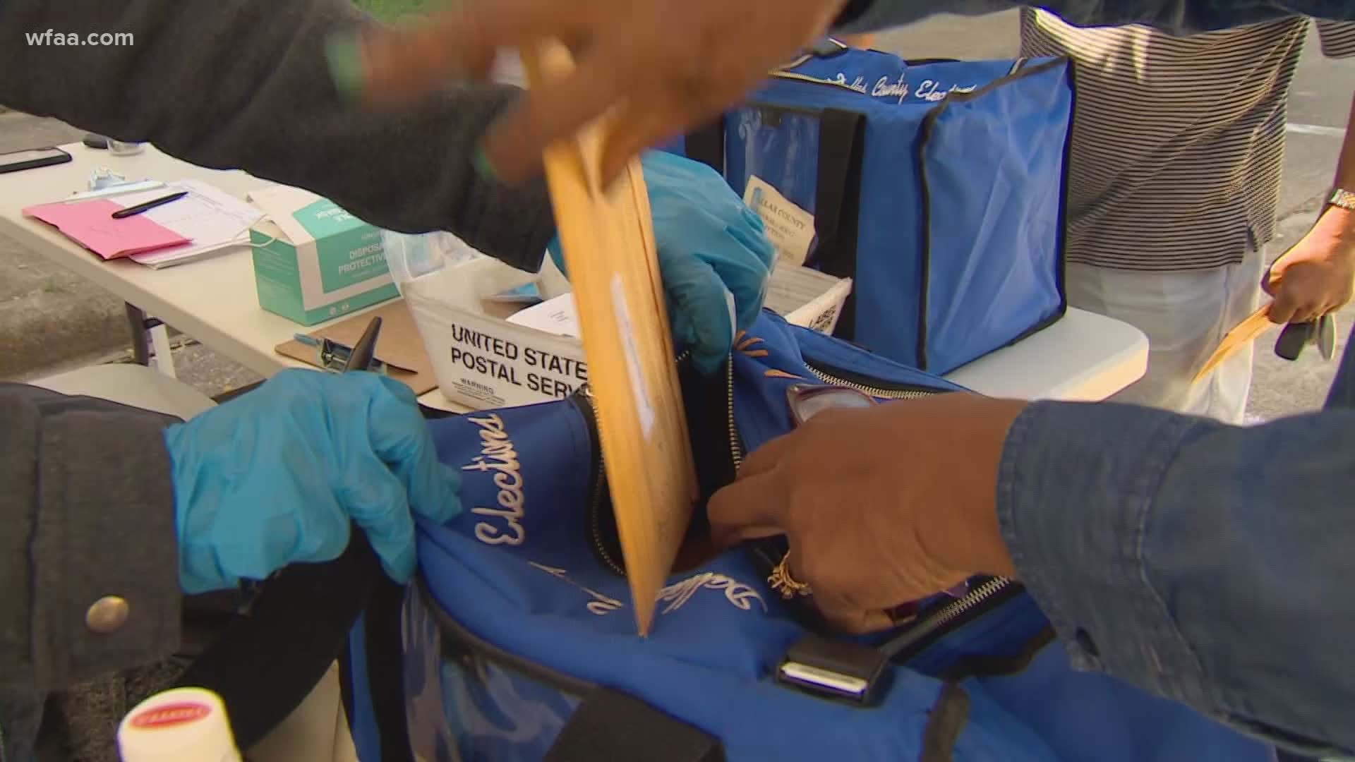 There have already been 20,000 voters asking for mail-in ballots in Dallas County.