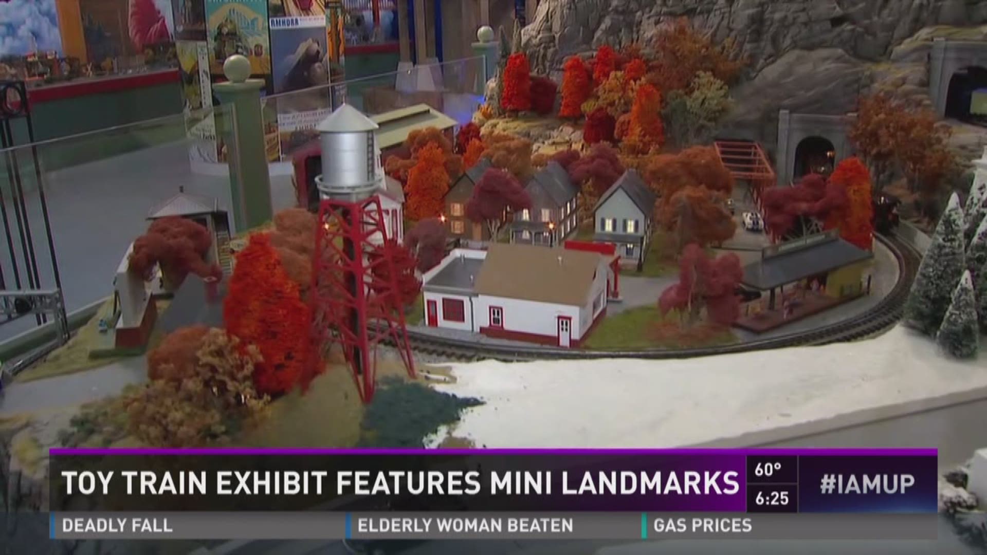 Toy train exhibit features mini landmarks