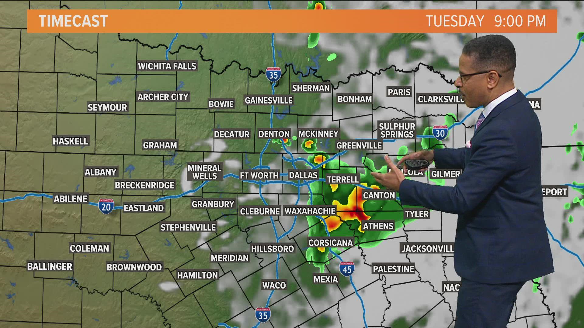 Plan ahead and stay safe today: Strong storms could develop across North Texas on Tuesday evening.