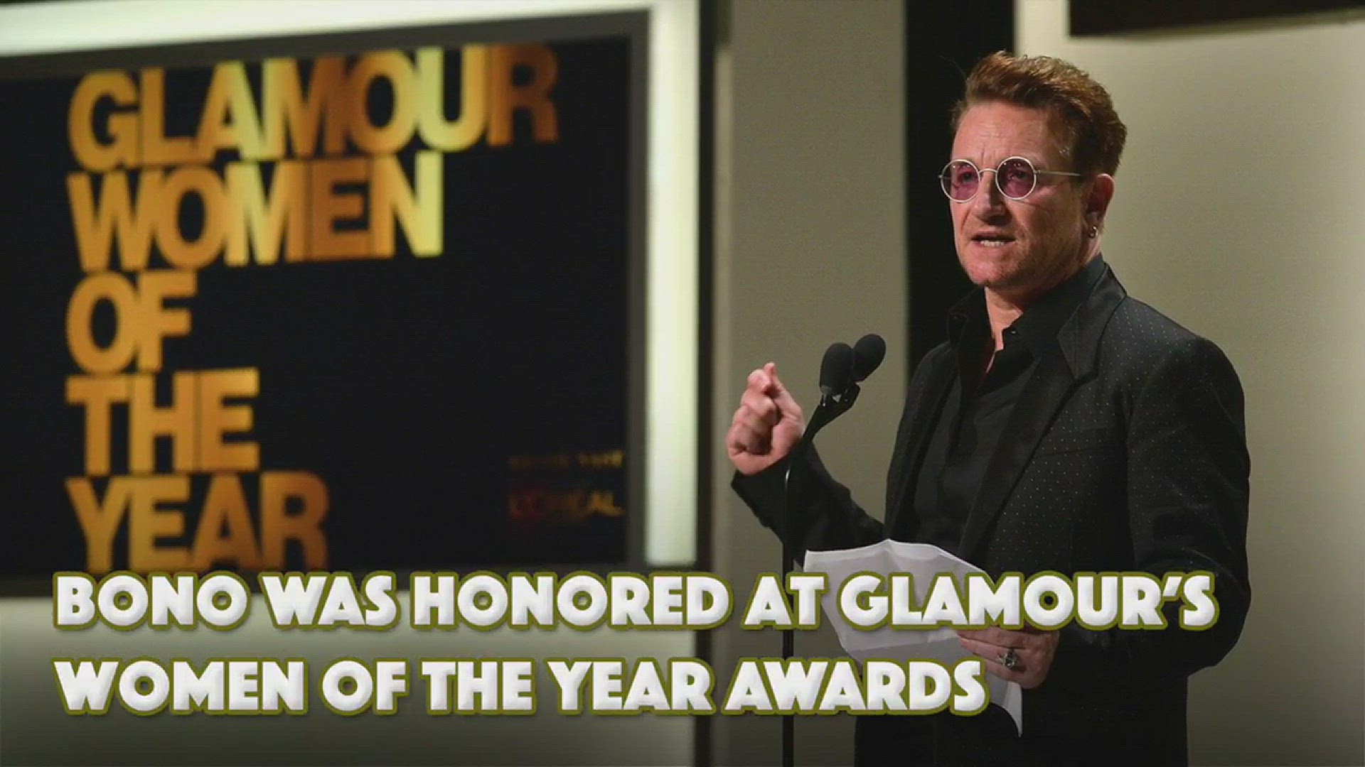 Bono was honored at Glamour's "Women of the Year" Awards. WFAA.com