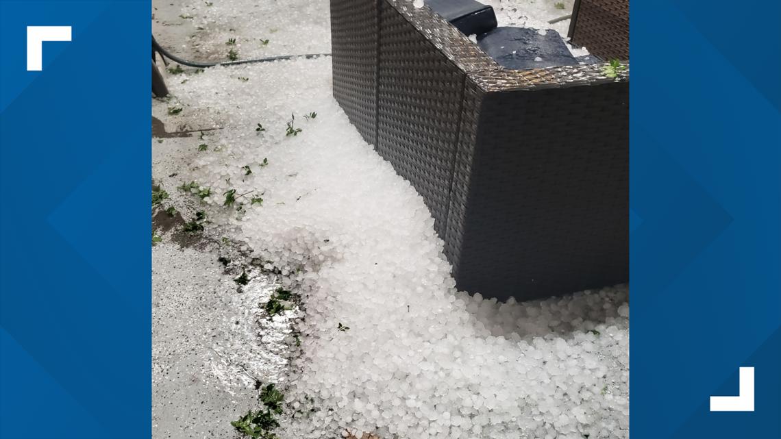 PHOTOS: Severe storms dump hail across North Texas hours after total ...