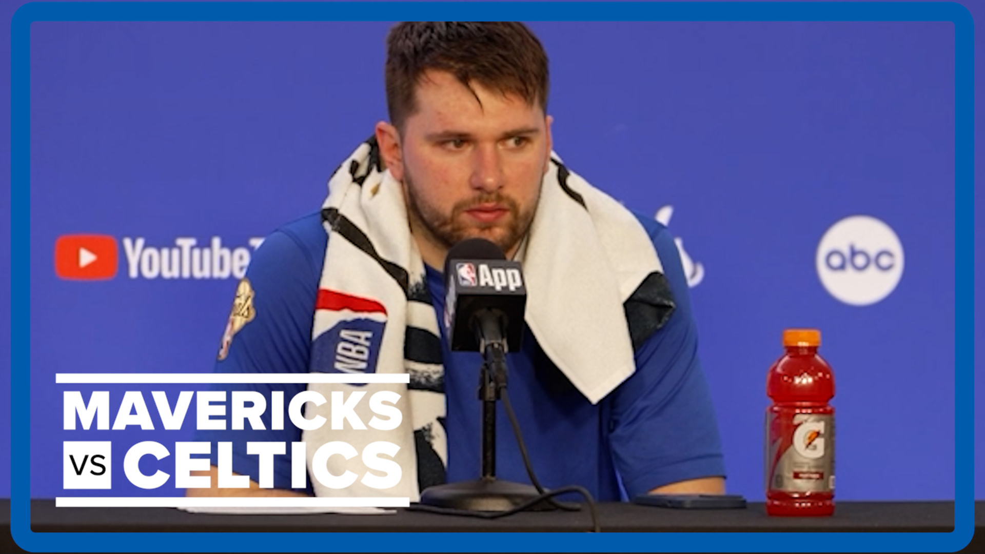 Dallas Mavericks star Luka Doncic reacts to the team's Game 5 loss to the Boston Celtics. Video courtesy of Mavericks.