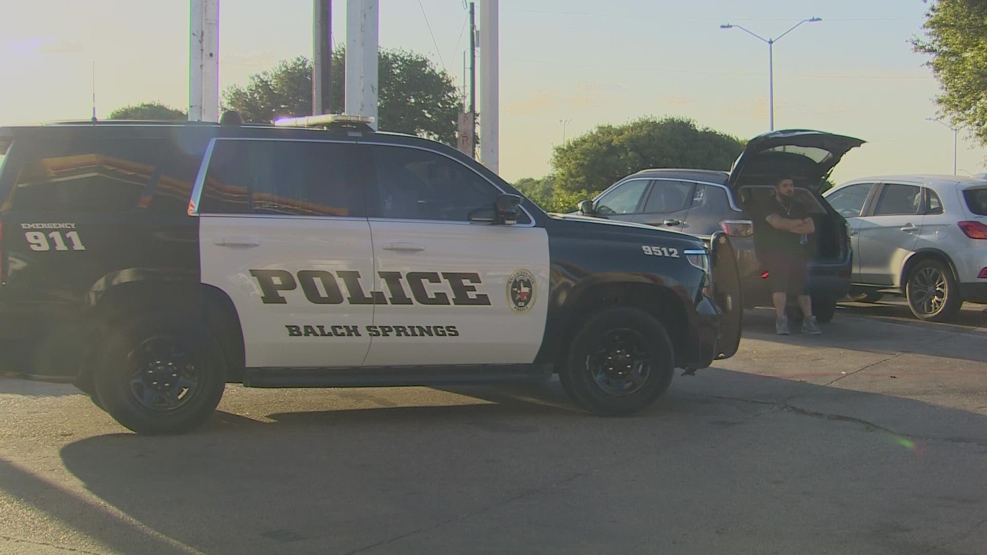 Balch Springs police say the incident happened on westbound Interstate 20 between Beltline Road and Seagoville Road.