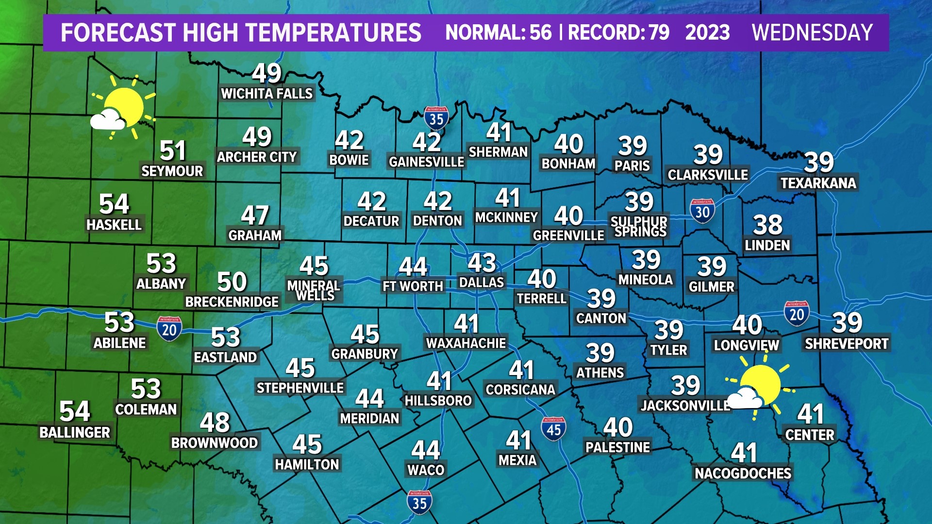 Dallas, Texas freeze forecast Arctic blast timing, snow chances