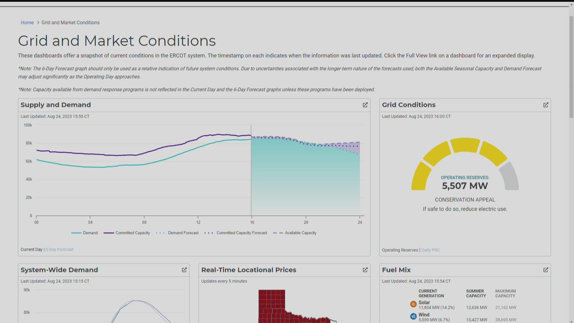 Texas Power Grid Conditions Tight As ERCOT Calls For Voluntary ...