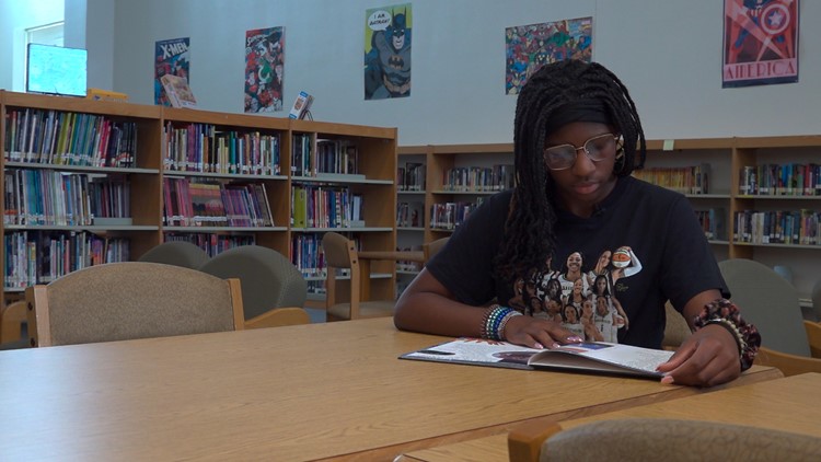 At 8, this Cedar Hill student had dreams of growing her local library. Now, those dreams have come true