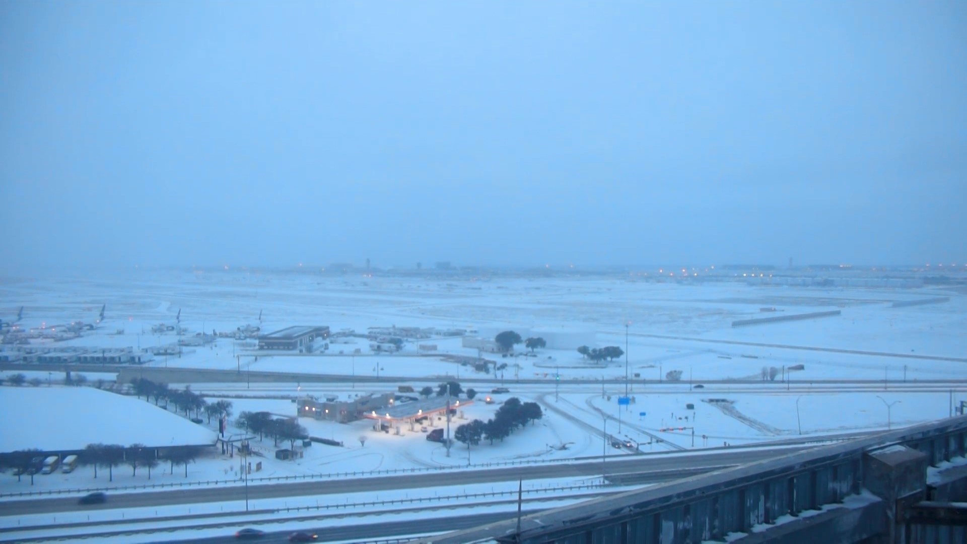 TIMELAPSE Snow covers North Texas in January 2024