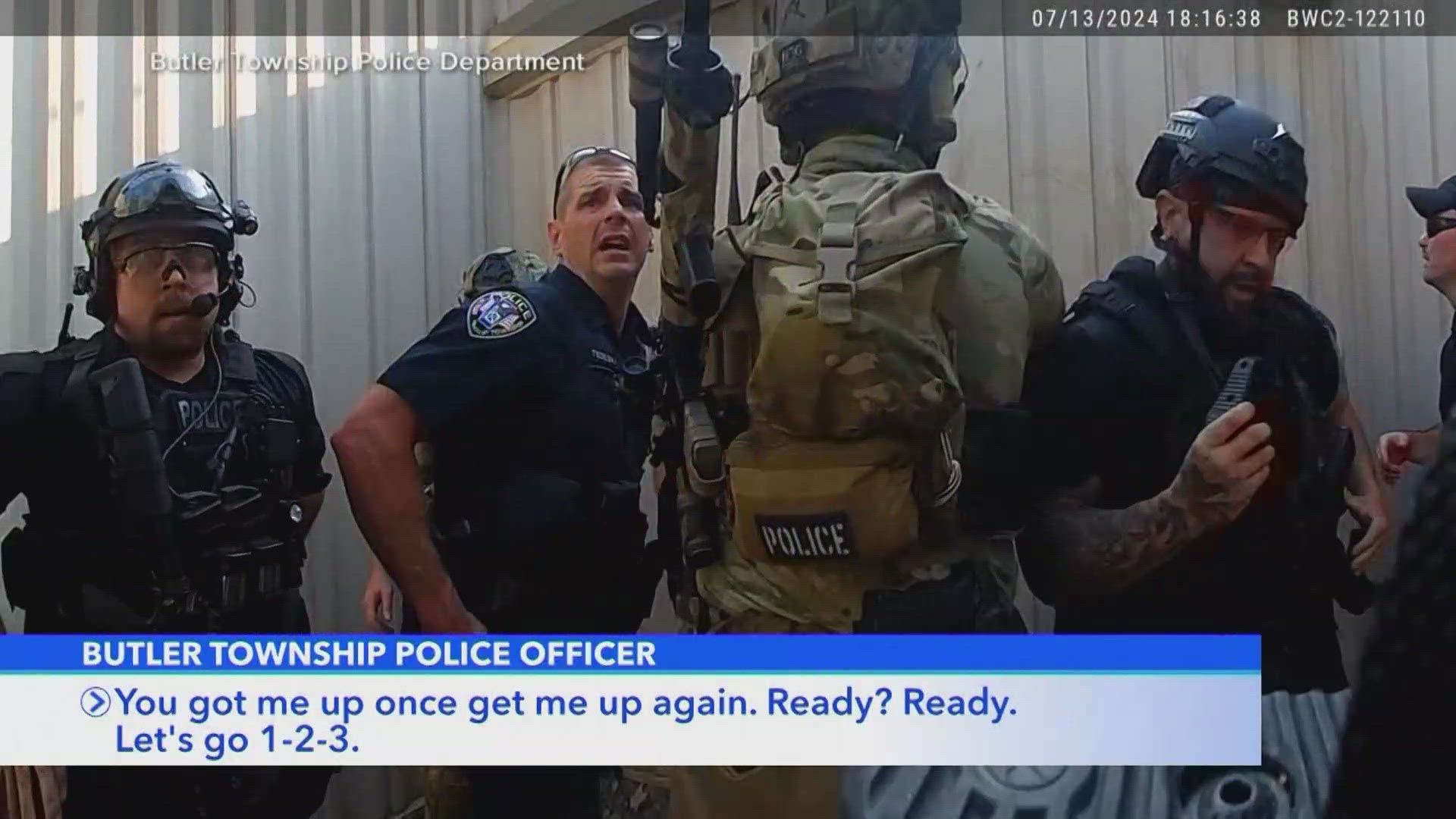 Bodycam footage from Trump assassination attempt | wfaa.com