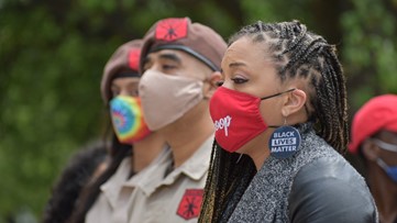 Dual rallies held in Dallas following deadly police shootings of Daunte Wright and 13-year-old Adam Toledo
