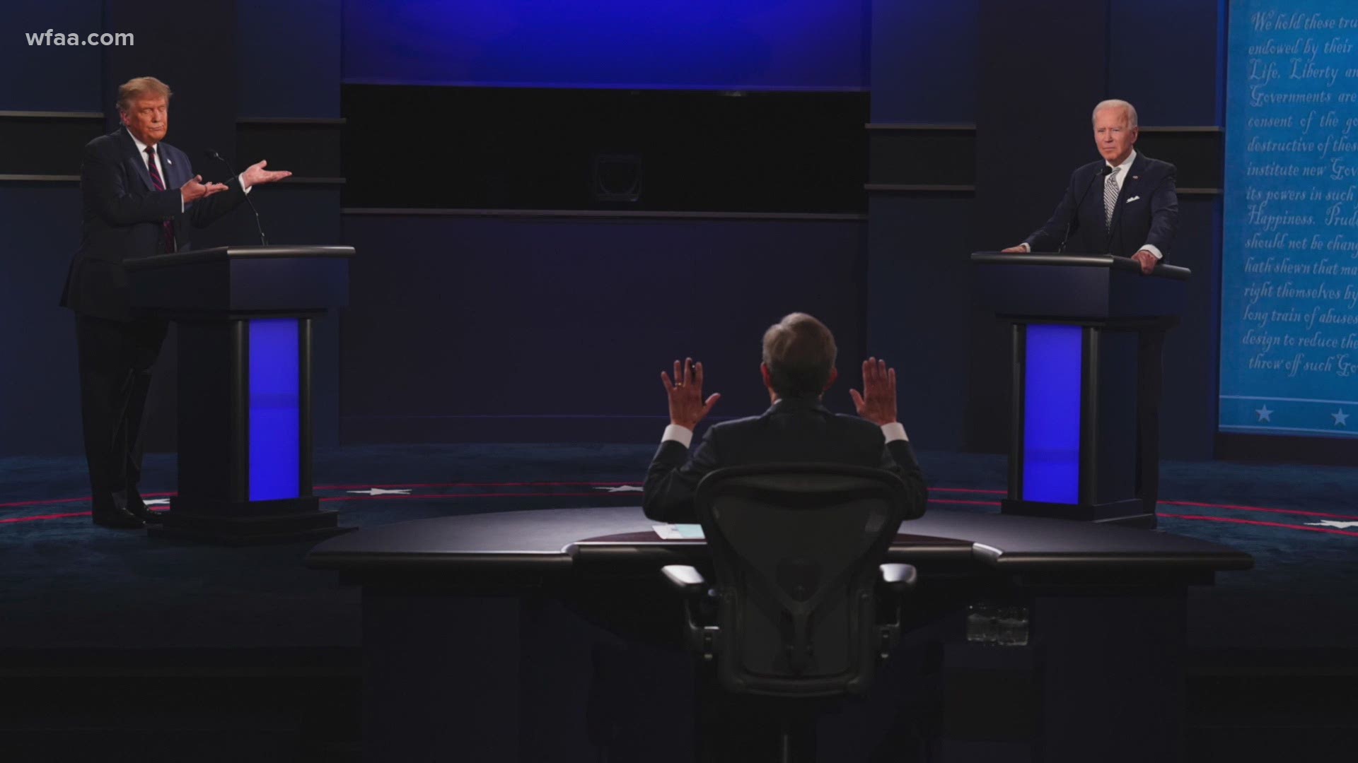 Face-to-face for the first time in the campaign, Tuesday's matchup offered many heated moments, cross talk and pleading from the moderator to stick to the rules.