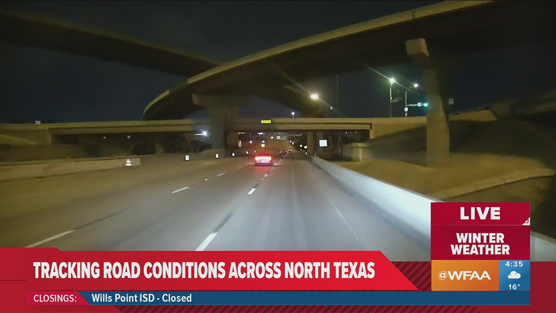 DFW arctic blast Tuesday morning forecast road conditions