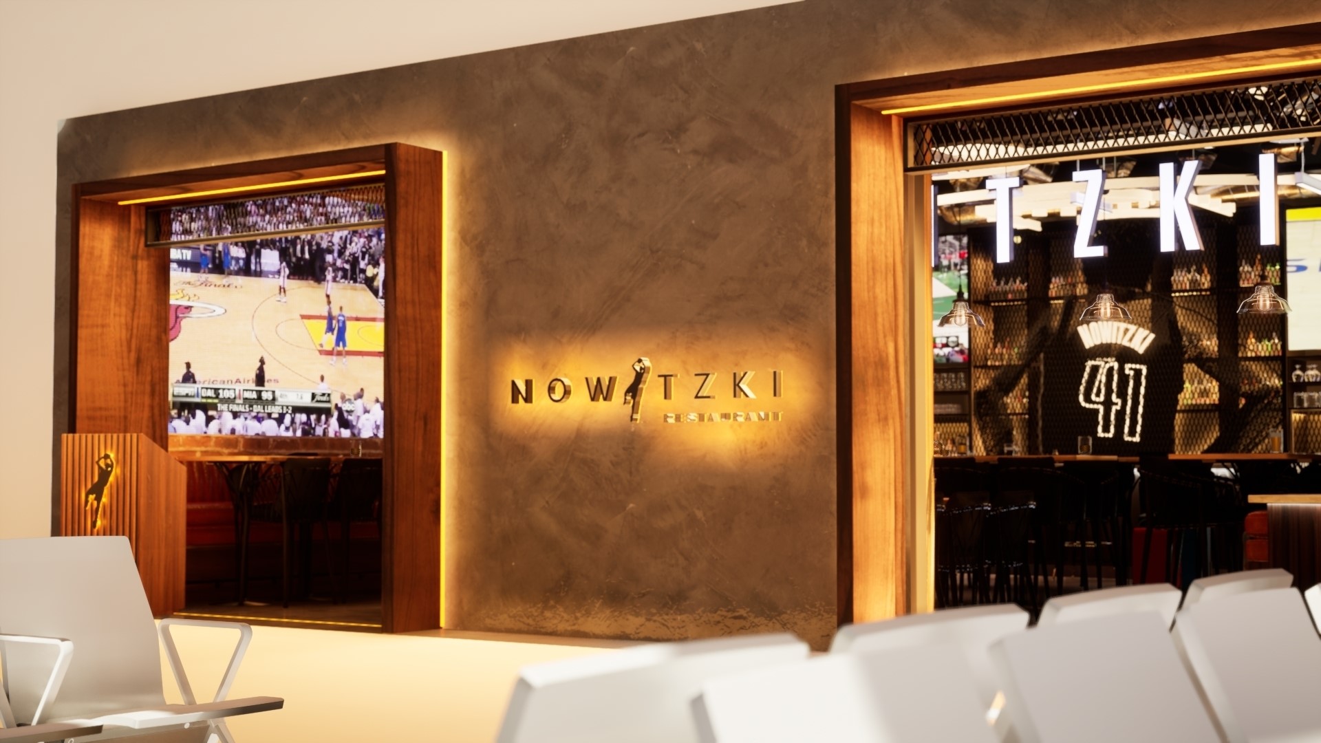 'Nowitzki' bar and restaurant open in DFW Airport