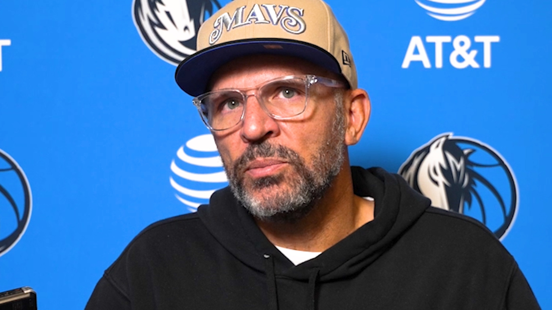 Dallas Mavericks head coach Jason Kidd spoke to the media at a practice on October 22, 2024.