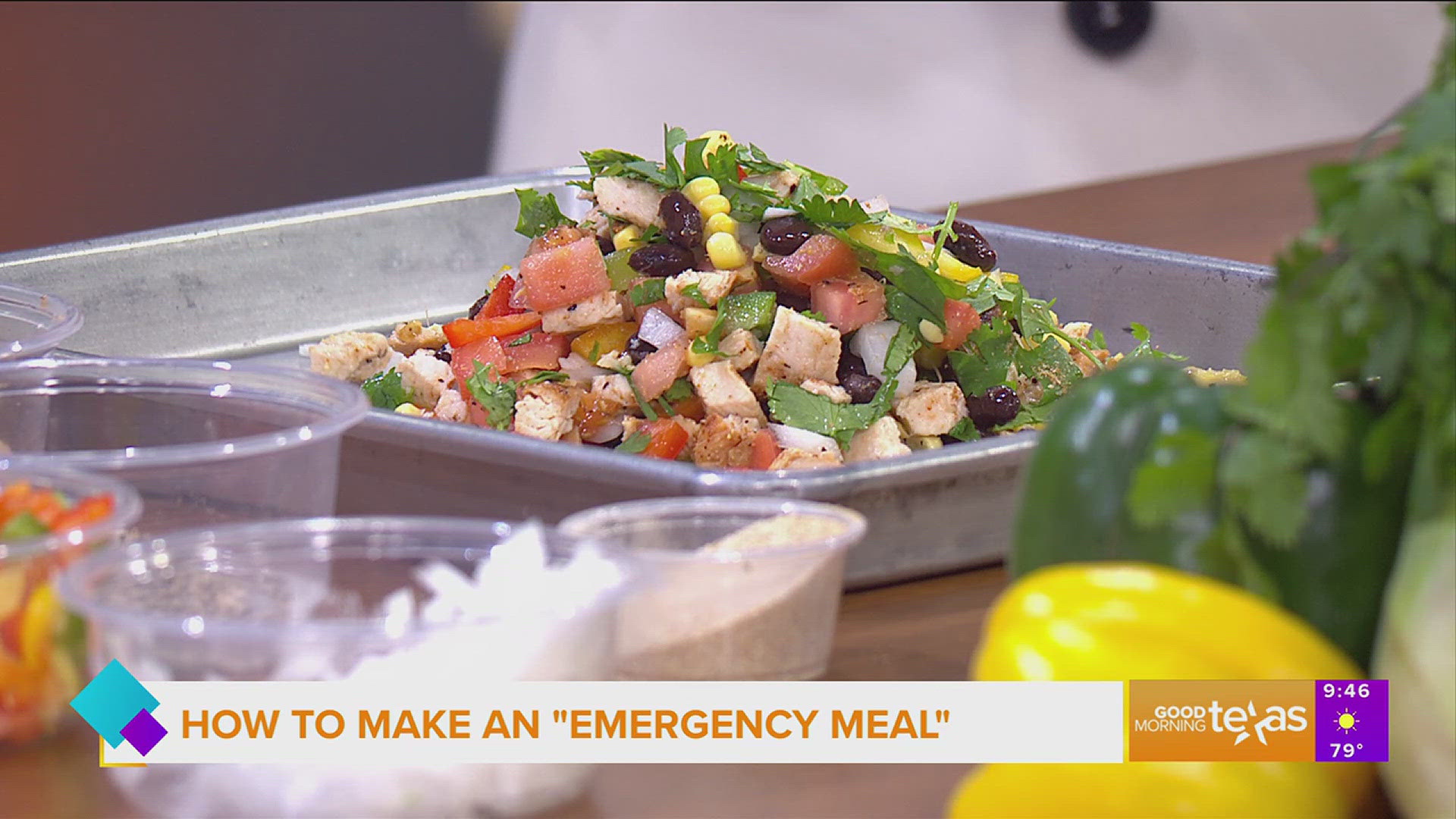 Chef Brad Miller, owner of Punch Drunk Chef Meal Prep shows us how to make an emergency meal when your stomach is as empty as your wallet.