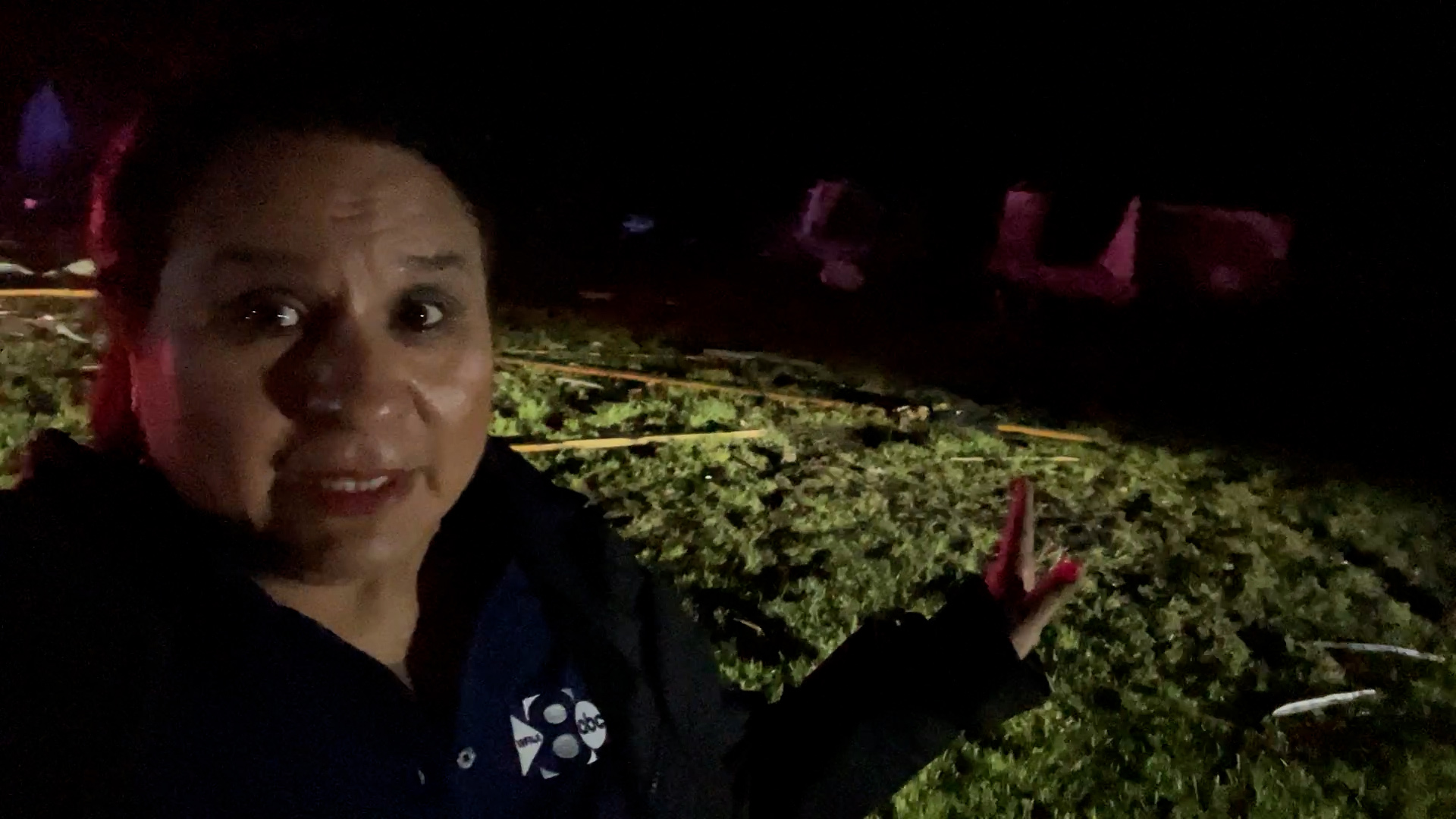 WFAA's Rebecca Lopez spoke to a homeowner in Celina, Texas, whose house was one of many ravaged by a reported tornado on Saturday night.