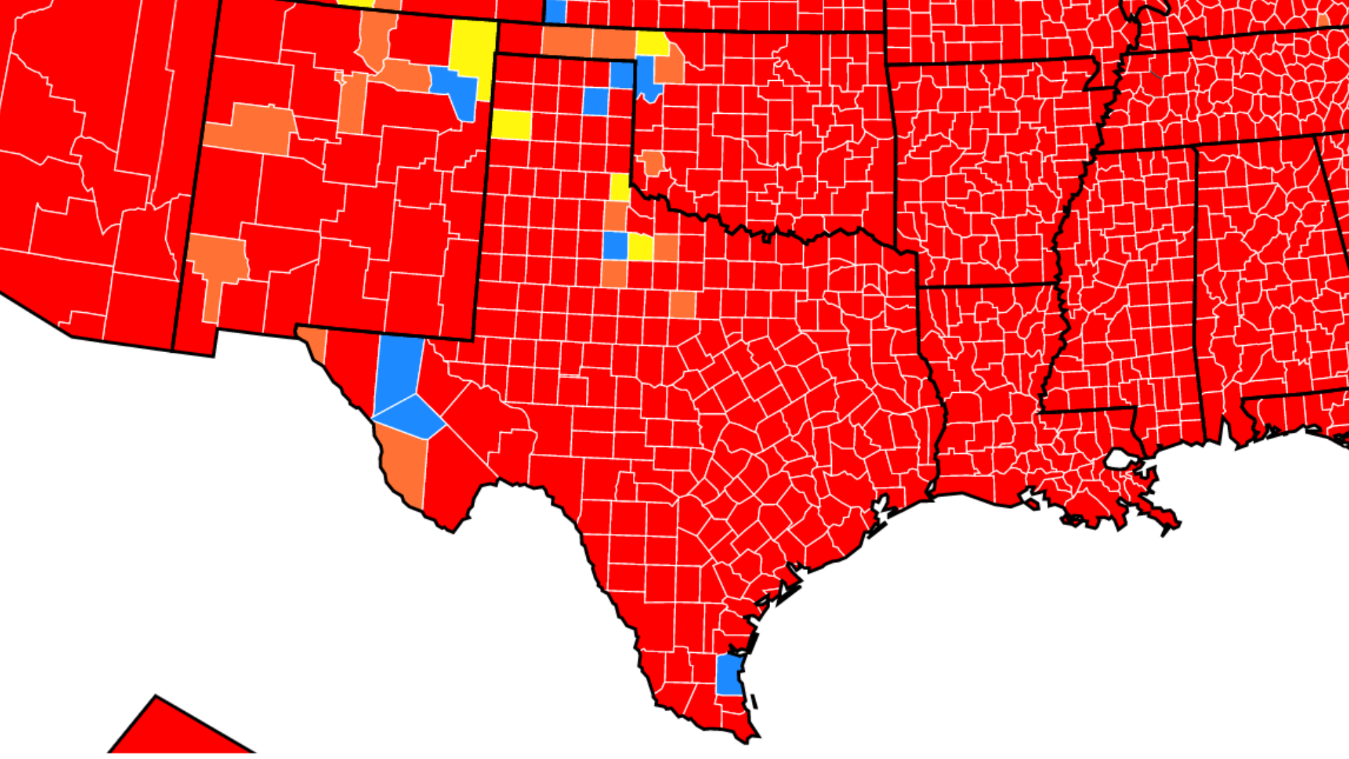 Covid in texas all but 15 counties are high transmission areas